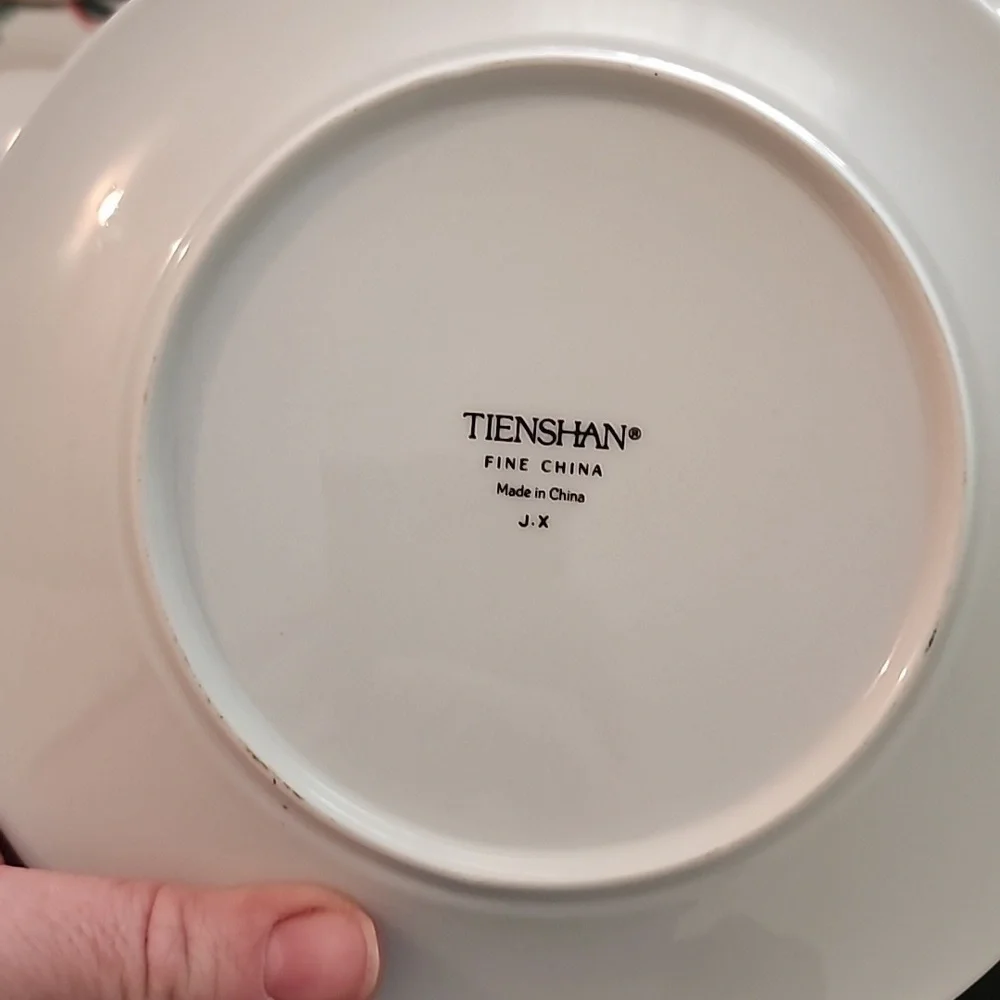 Tienshan Festive Floral Small Dinner Plates Set Of 4